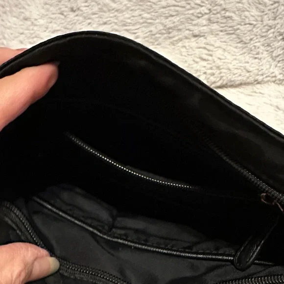 Michael Kors Black Nylon Animal Print Crossbody Bag - Picture 9 of 14